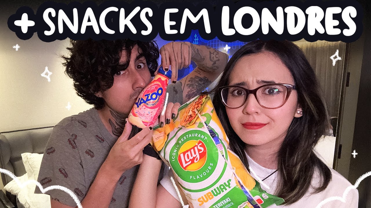 Provamos Ainda MAIS Snacks da Inglaterra  🍖🍬✨