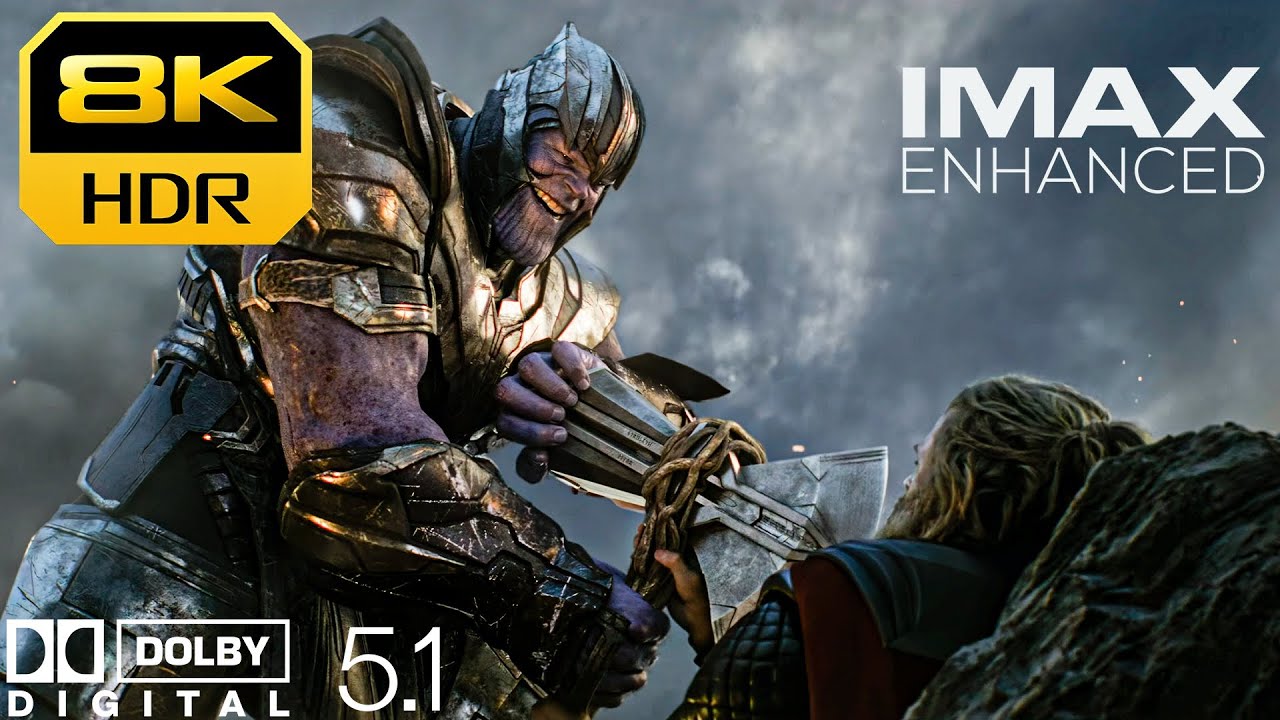 8K HDR IMAX | Thanos vs Avengers Fight Scene : Avengers Endgame | Dolby 5.1