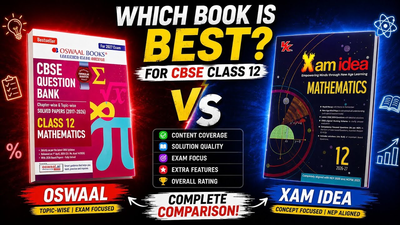 Xam idea vs Oswaal: Which Question Bank is Best for CBSE Class 12 Maths | Best Question Bank for ...