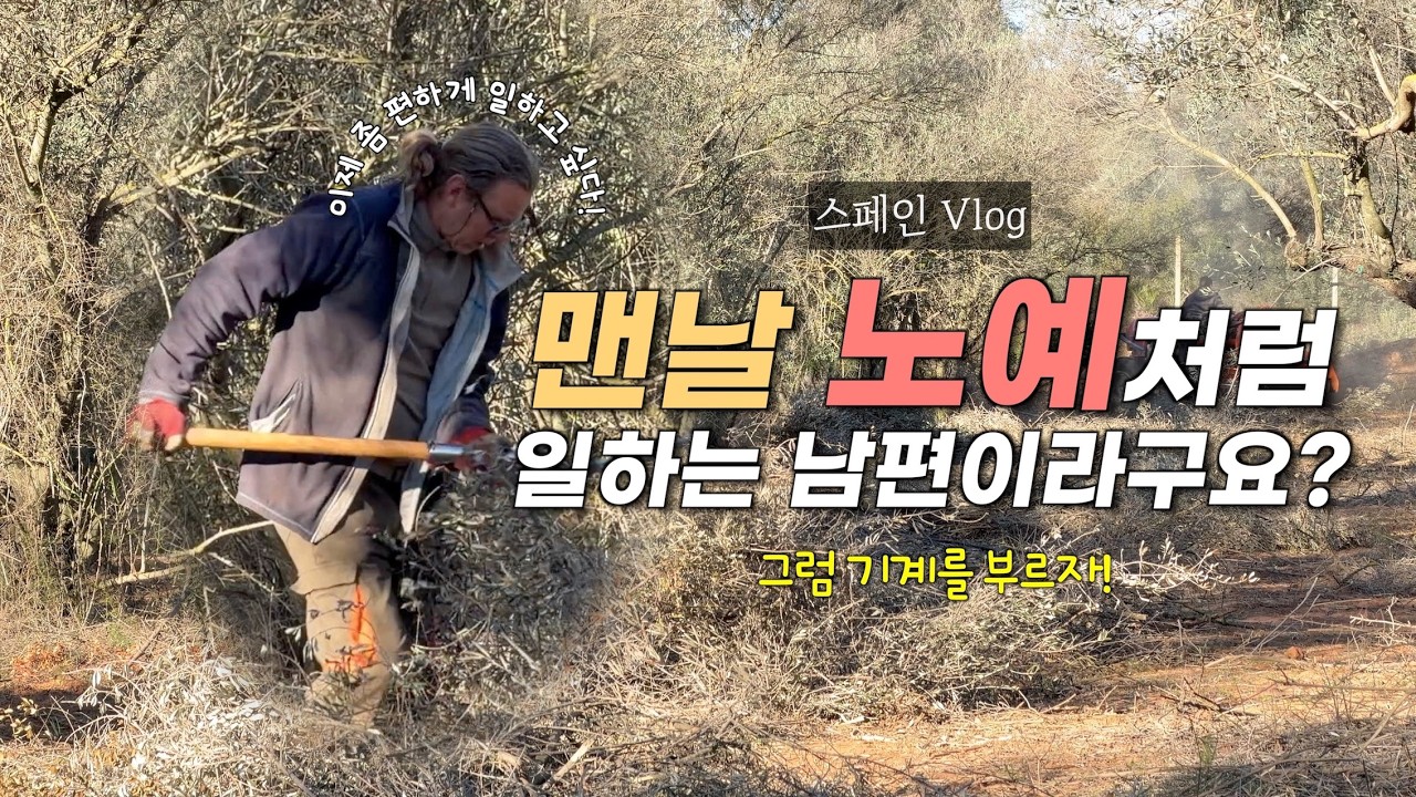 이제 마음 편히 기계의 힘도 빌려야지! 남편이 좀 여유로워졌다???