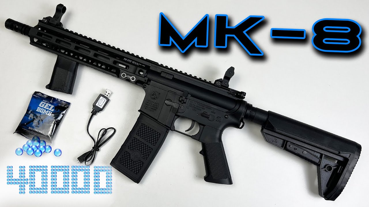 Unboxing Most Realistic Mk8 Black color Toy Gun   Full Auto Look Like Real Gun