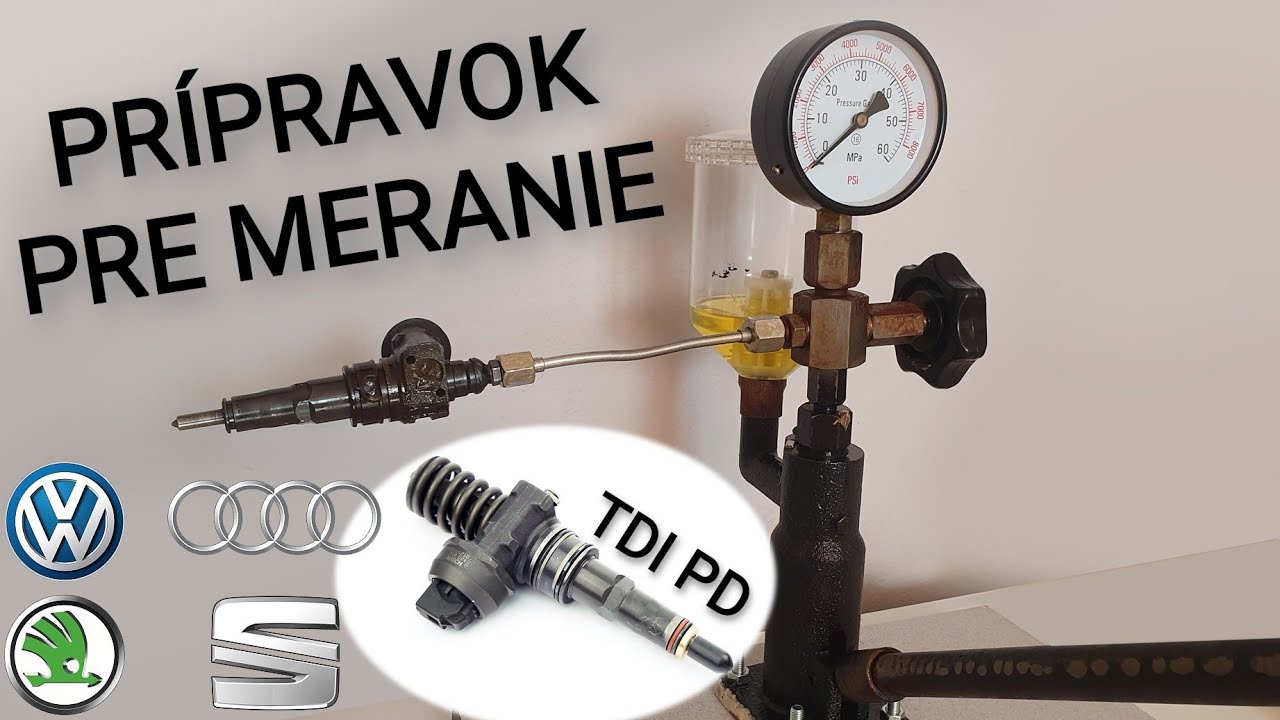 Pripravok  na kontrolu vstrekovača TDI PD -  otvárací tlak a tesnosť
