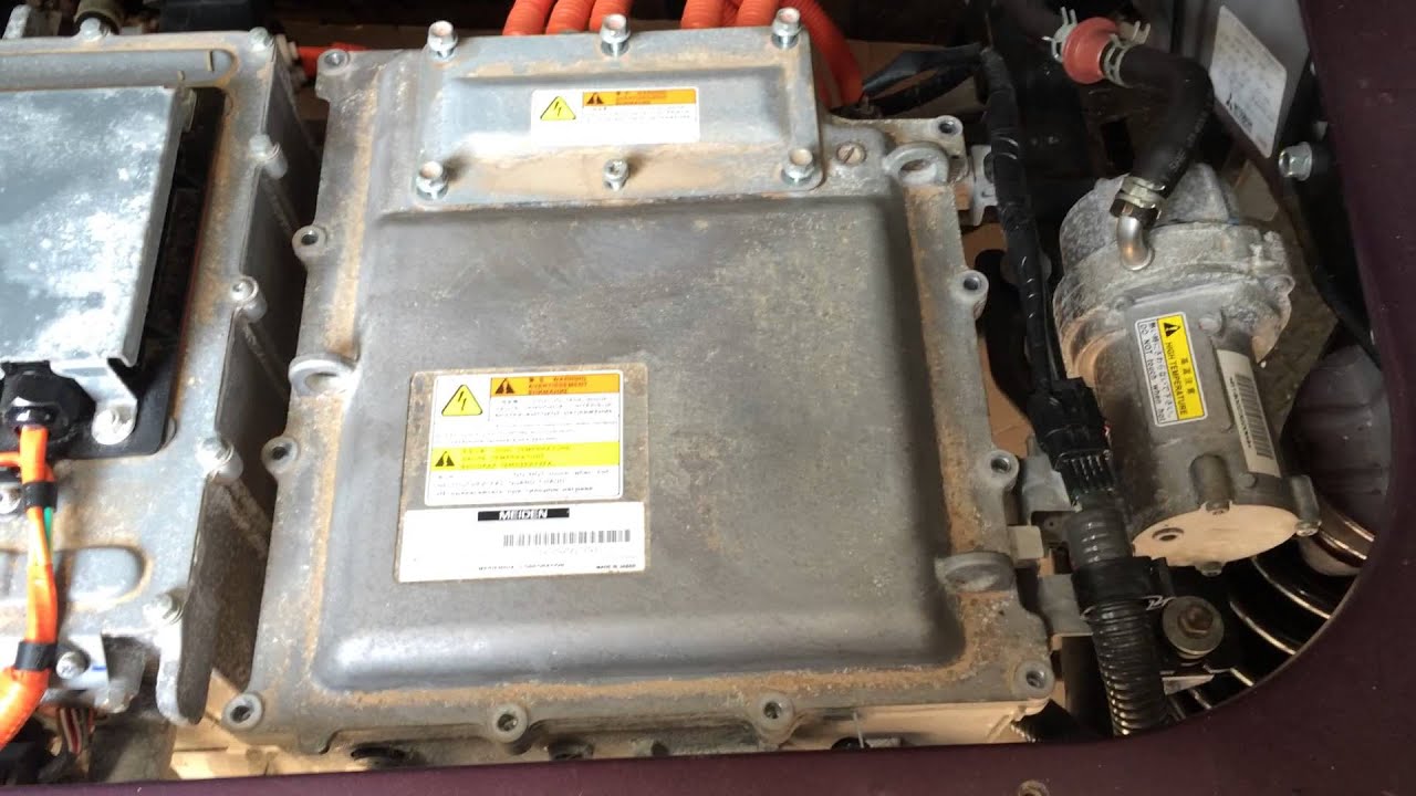 Mitsubishi iMIEV electric motor controller cover removal