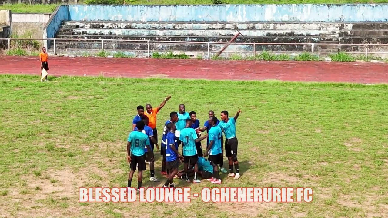 Wow this must be very tough for the officials to handle Blessed Lounge Vs Oghenerurie FC.