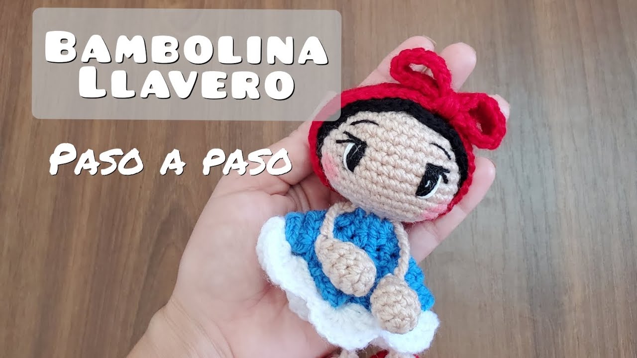 Como tejer muñeca bambolina llavero. Amigurumis - nivel de crochet intermedio