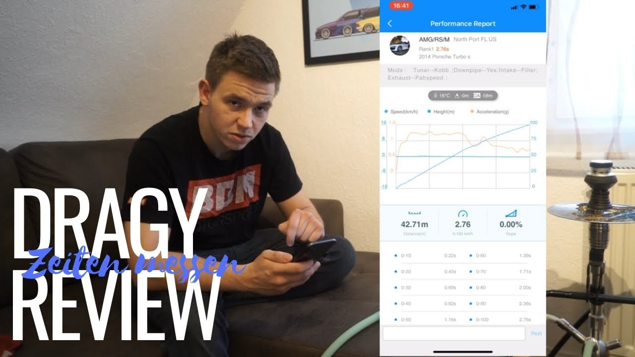 Dragy GPS Performance Box | Dragy im Test / Review - Zeiten Messen