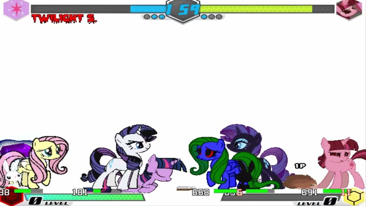 FiM request 2018 #11 - Twilight Sparkle,Rarity & Fluttershy VS PR v2 Mirror nightmares bosses