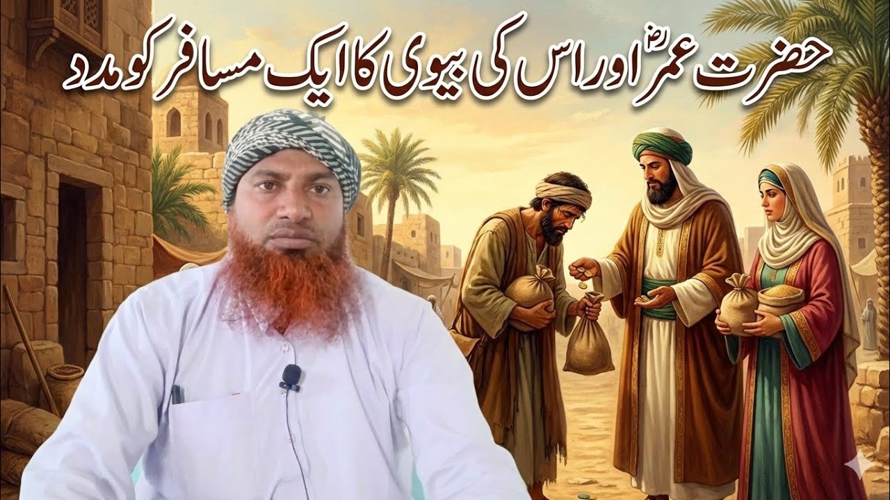 Hazrat Umar Razi Allah ka apni biwi ko Musafir Khatoon ki madad mein Le Jana 🕋