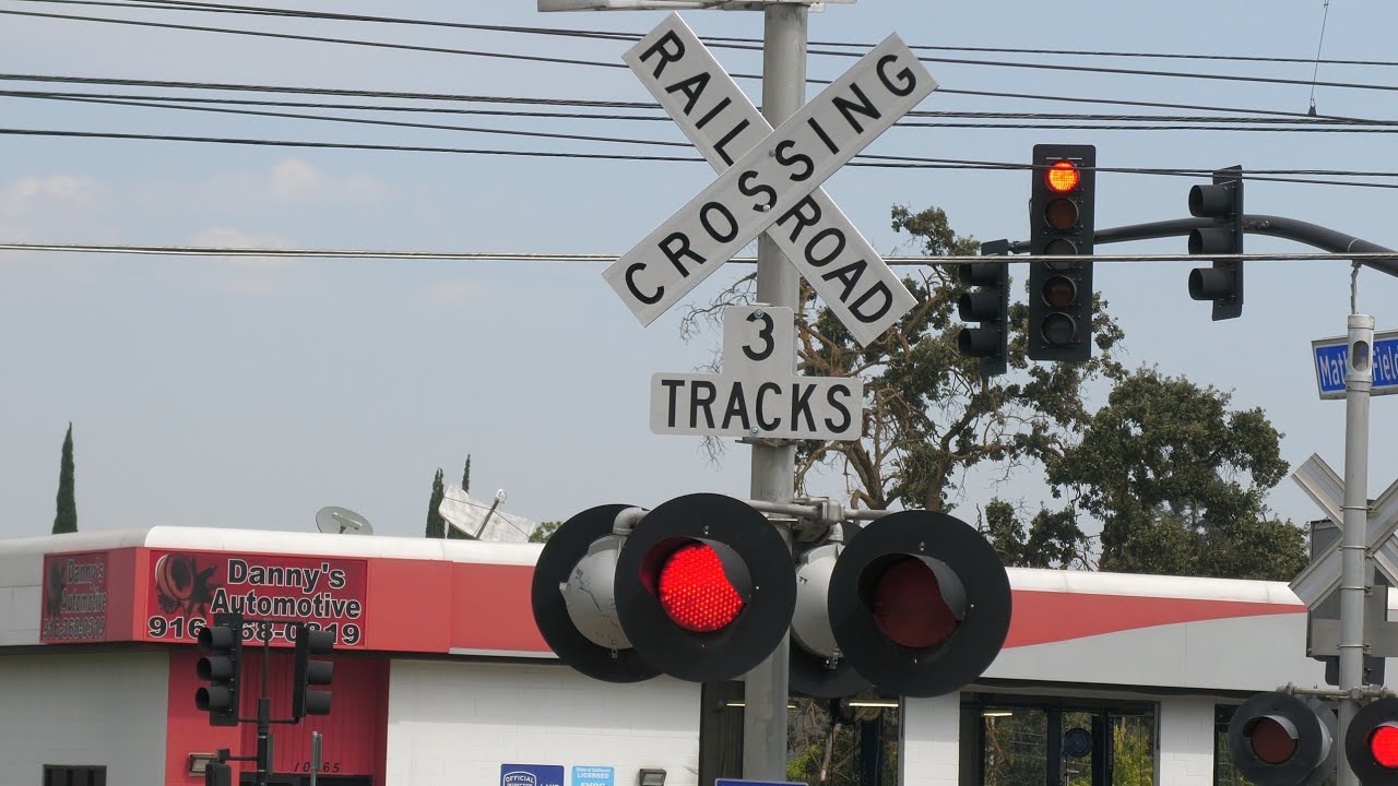 Mather Field Rd. Railroad Crossing (Rancho Cordova, CA) New Track Sign
