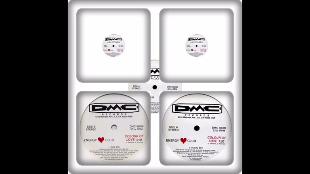ENERGY CLUB - COLOUR OF LOVE (VOCAL MIX, DUB MIX 1988)