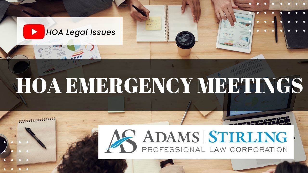 HOA Emergency Meetings (2-Minute Video).