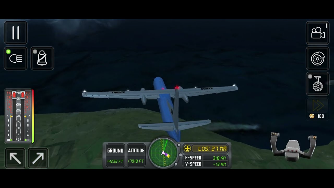 Flight simulator 2018 || Crash plane Video Game ||