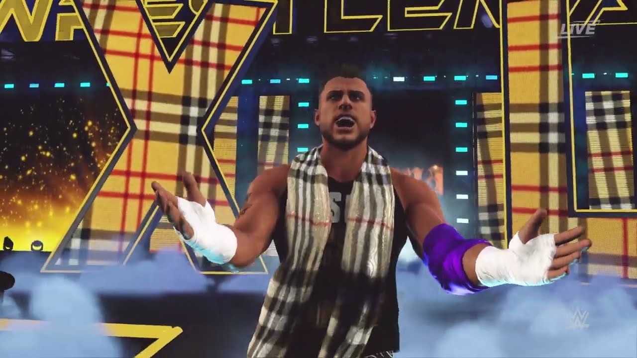 WWE 2K24 Mods - Maxwell Jacob Friedman - MJF Entrance w/ Modded GFX, Theme and Call Name