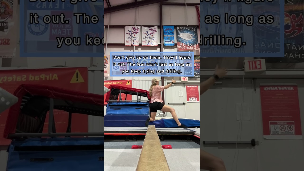 How to work through the fear for gymnasts #gymnasticscoach #gymnasty #gymnasters #gymnasticscoach