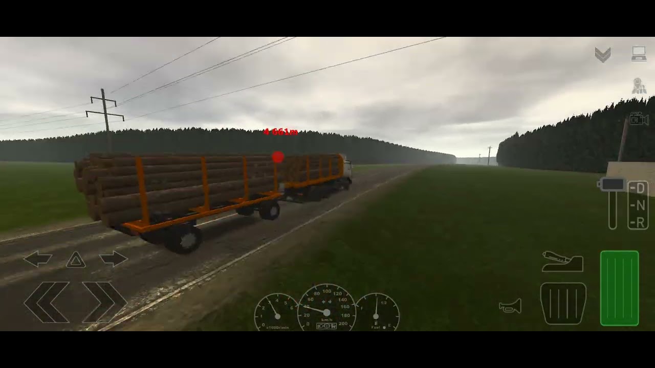 Работаю на лесовозе часть1