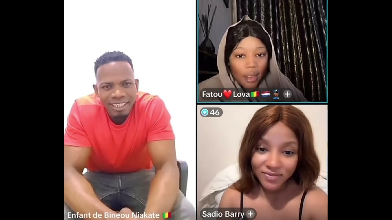 Adama Niakate en live tiktok en Bambara