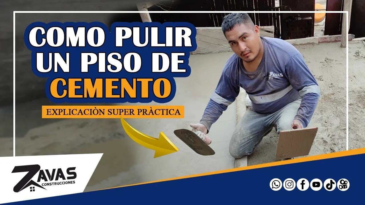 Cómo Pulir Un Piso de cemento ( práctico y sencillo 2023 )