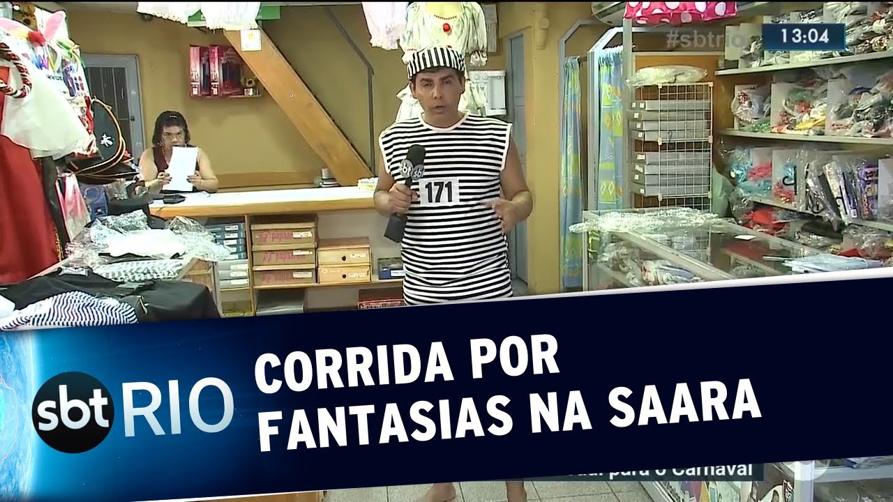 Foliões buscam fantasias de última hora na Saara