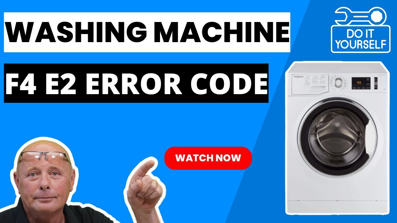 Hotpoint NM111065WCAUK Washing Machine Shows F4 E2 Error Code - Washing Machine Repair Guide