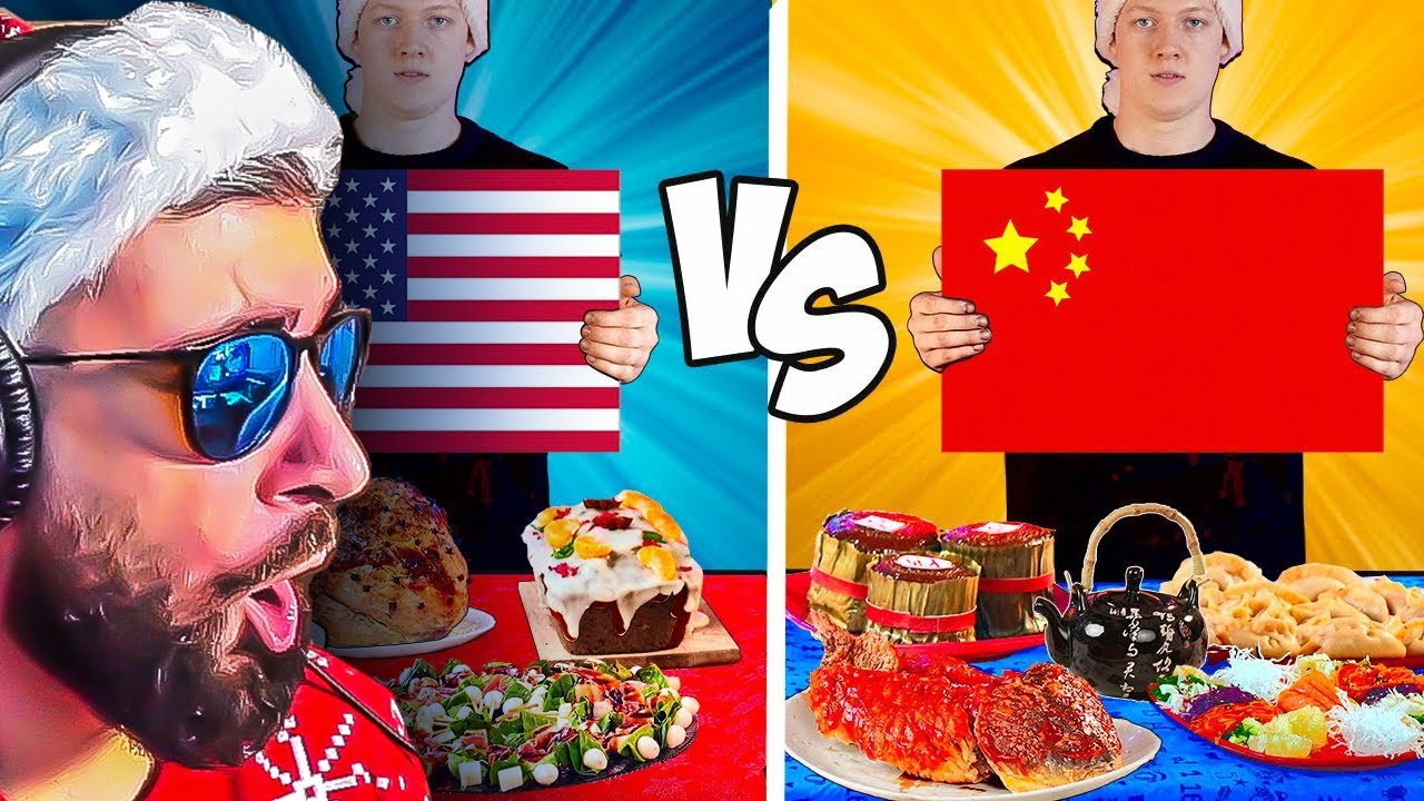 АМЕРИКАНСКИЙ НОВОГОДНИЙ СТОЛ VS КИТАЙСКИЙ НОВОГОДНИЙ СТОЛ ► VANZAI ( Ванзай ) | Реакция