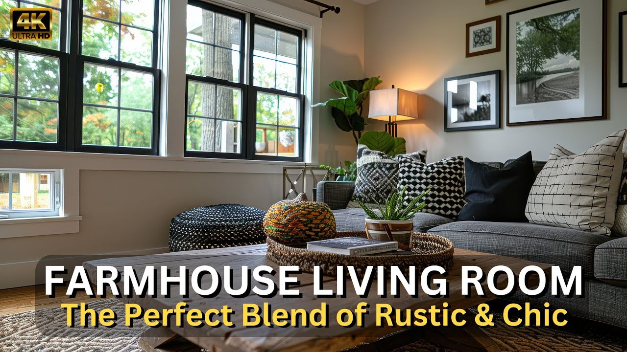 Get the PERFECT Farmhouse and Modern Mix in Your Living Room