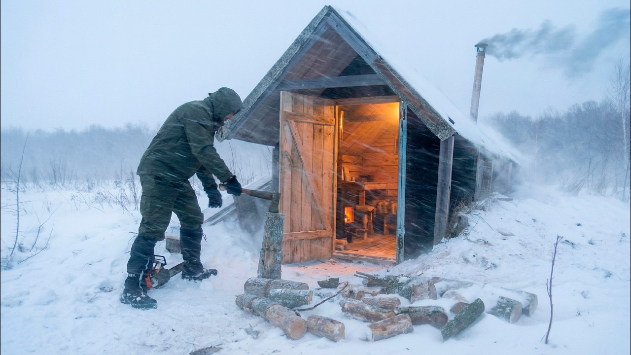 Blizzard Survival in a Primitive Underground Home That Became a Refuge