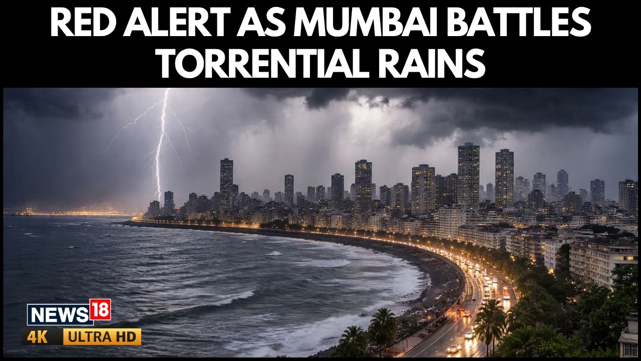 Mumbai on Red Alert as IMD Warns of More Heavy Rain, High Tide and Strong Winds Ahead | N18V | 4K
