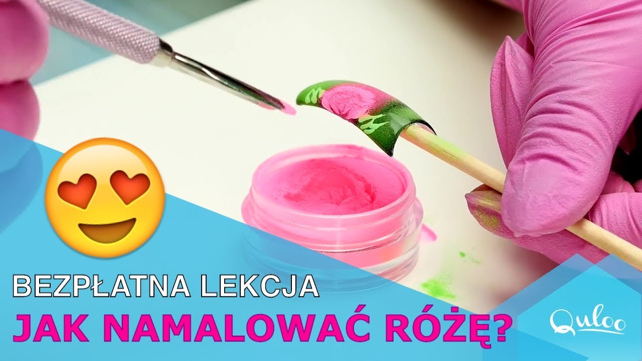Quloo | Róża na tipsie - Krok po kroku jak szybko i prosto namalować efektowne zdobienie