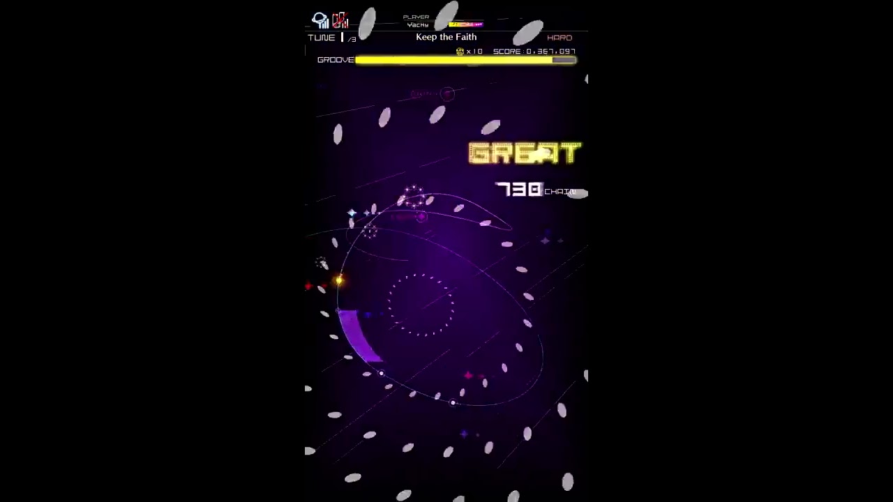 「Keep the Faith」HARD FC S⁺⁺ PERFECT キャプチャ 【グルーヴコースター3】