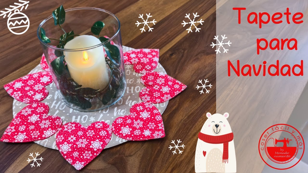 Decoración navideña: tapete fácil