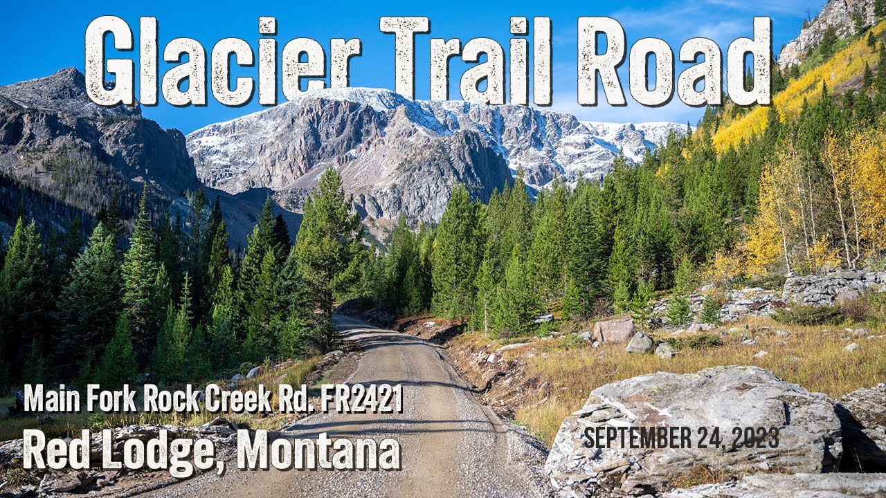 Scenic drive down Glacier trail rd near Red Lodge Mont. Sept. 24 2023 Absaroka Beartooth Wilderness