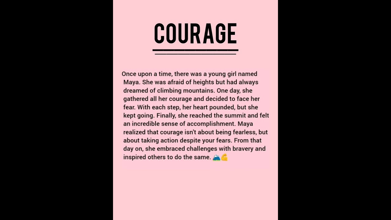 Short story on courage in English #short #story #courage #hk
