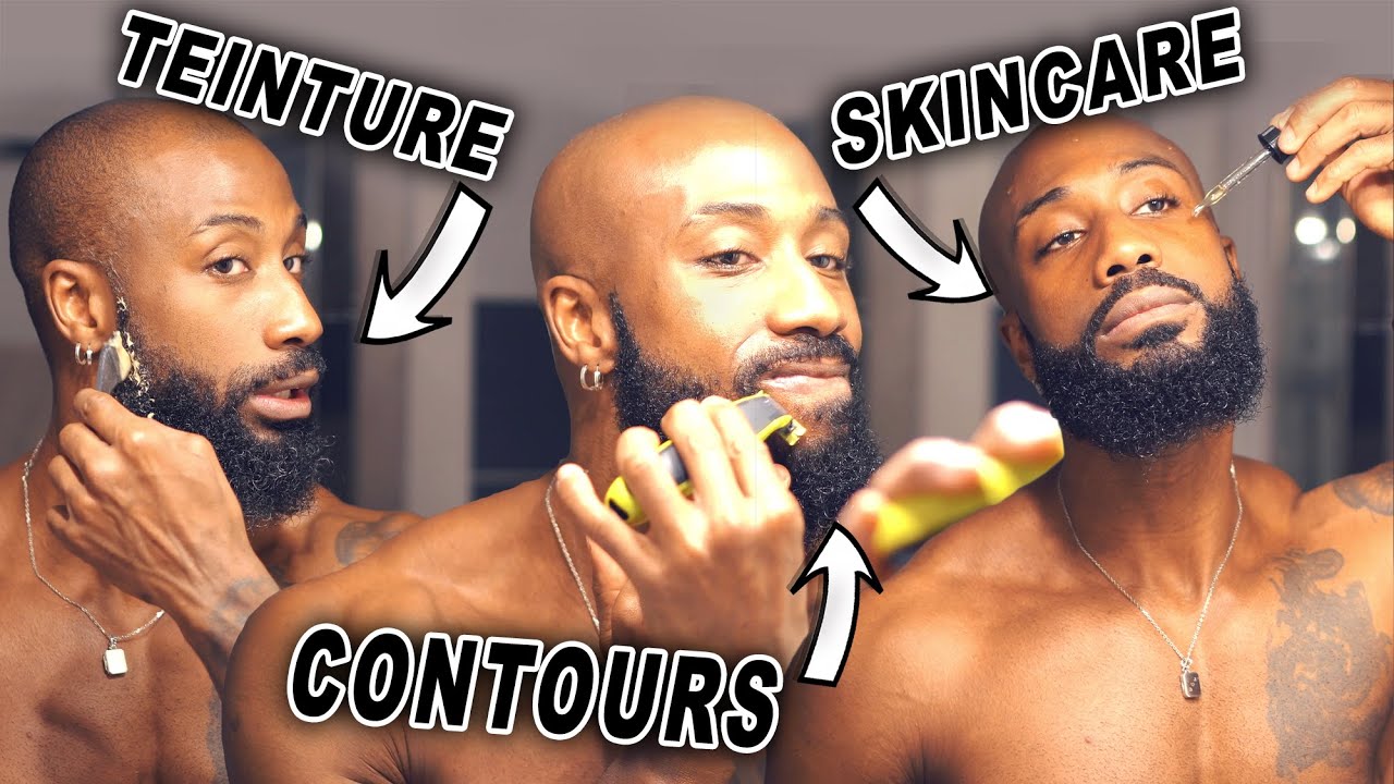 TEINTURE À BARBE , RASAGE , SKINCARE ( grosse mise à jour sur mon visage )