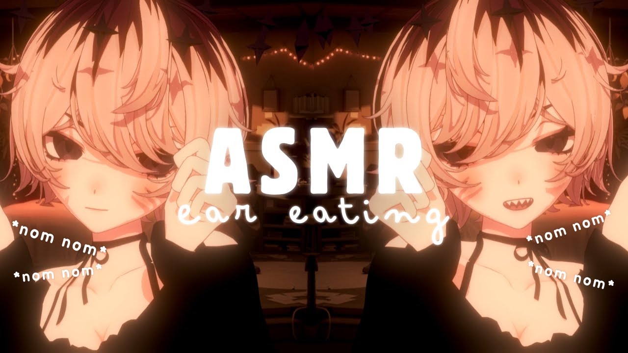 【ASMR】layered ear eating, brown noise and more... (no talking)