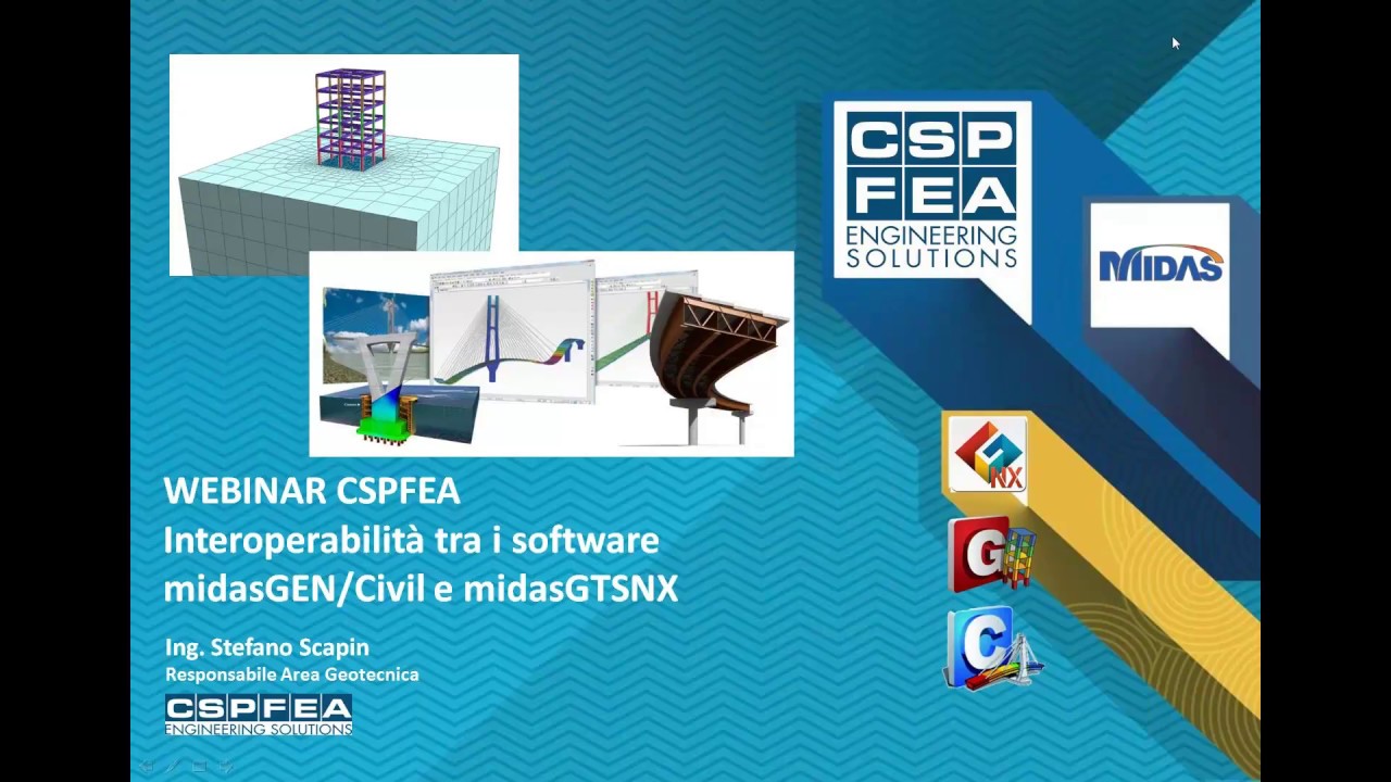 WEBINAR CSPFea | BIM per le infrastrutture:  l'interoperabilità fra i software strutturali Midas
