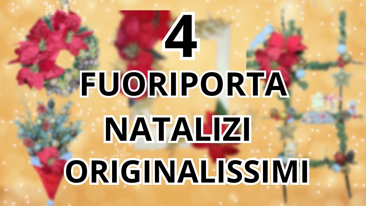 Guarda come ho fatto 4 ORIGINALI Fuoriporta Natalizi con le Stelle di Natale!🎄🎄🎄