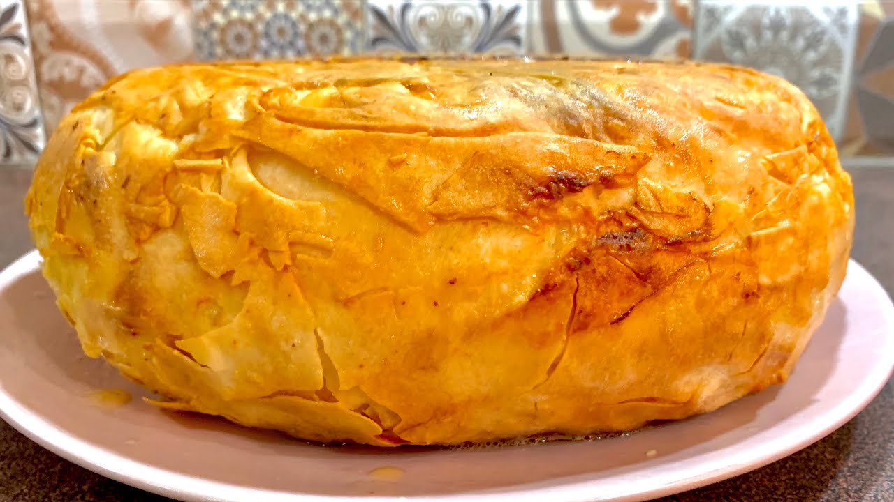 Баница на тиган - много вкусно и много лесно / Болгарский пирог Баница на сковороде -просто, вкусно