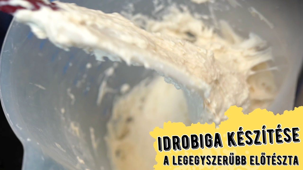 Idrobiga, a legegyszerűbb előtészta készítése, Fabio Franco mester technikája nyomán