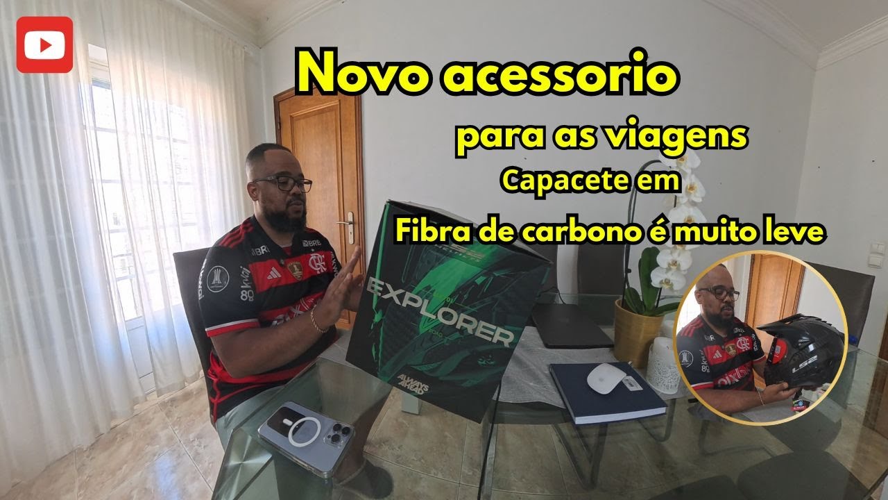Comprei Meu Novo Capacete de Viagem! LS2 Fibra de Carbono 🔥