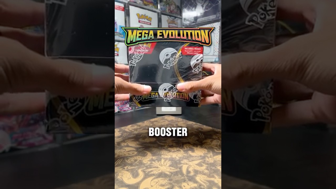 Открываю коробку с бустерами Pok&eacute;mon Mega Evolution! Внутри безумие 😳🔥 #pokemon #pokemoncards #tcg