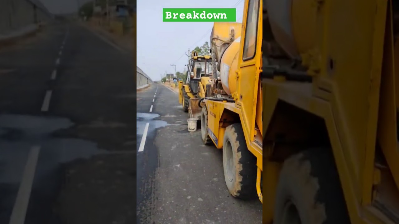 Machine BREAKDOWN At The Middle Of ROAD 