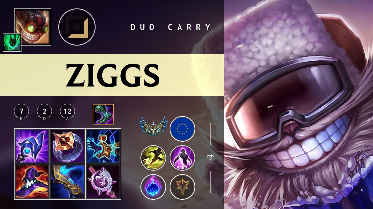 Ziggs Carry vs Katarina - EUW Challenger Patch 26.05