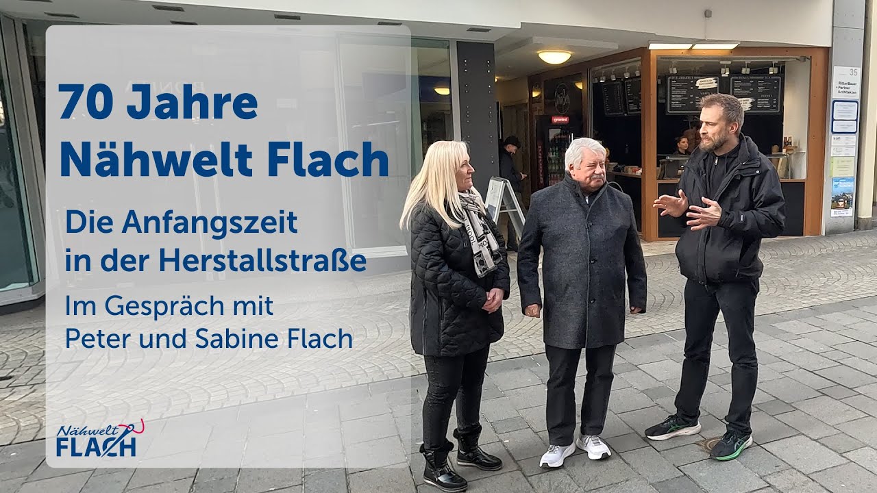 70 Jahre Naehwelt Flach - Die Anfangszeit in der Herstallstraße