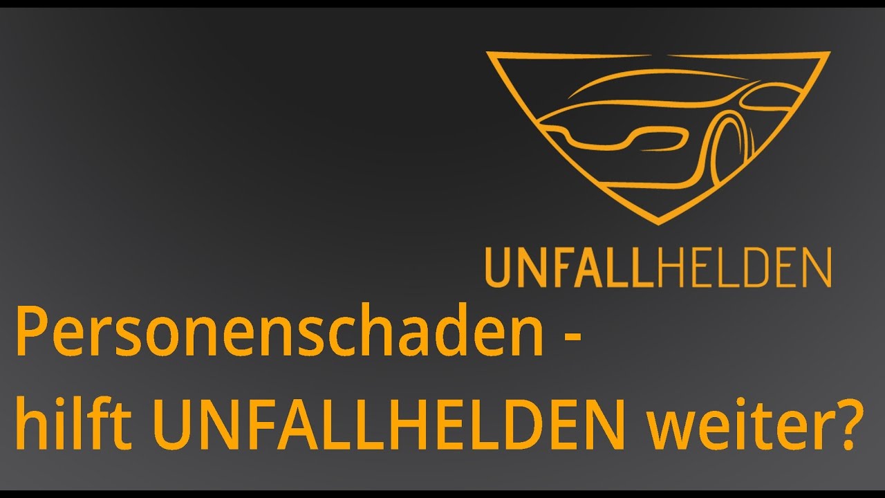 Personenschaden - hilft UNFALLHELDEN weiter?