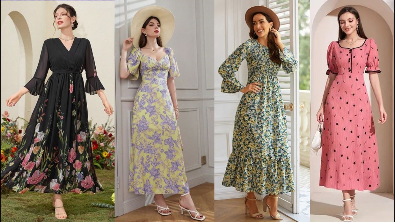 Summer Floral Midi Dresses for Women 2026 | Elegant & Trendy Outfit Ideas