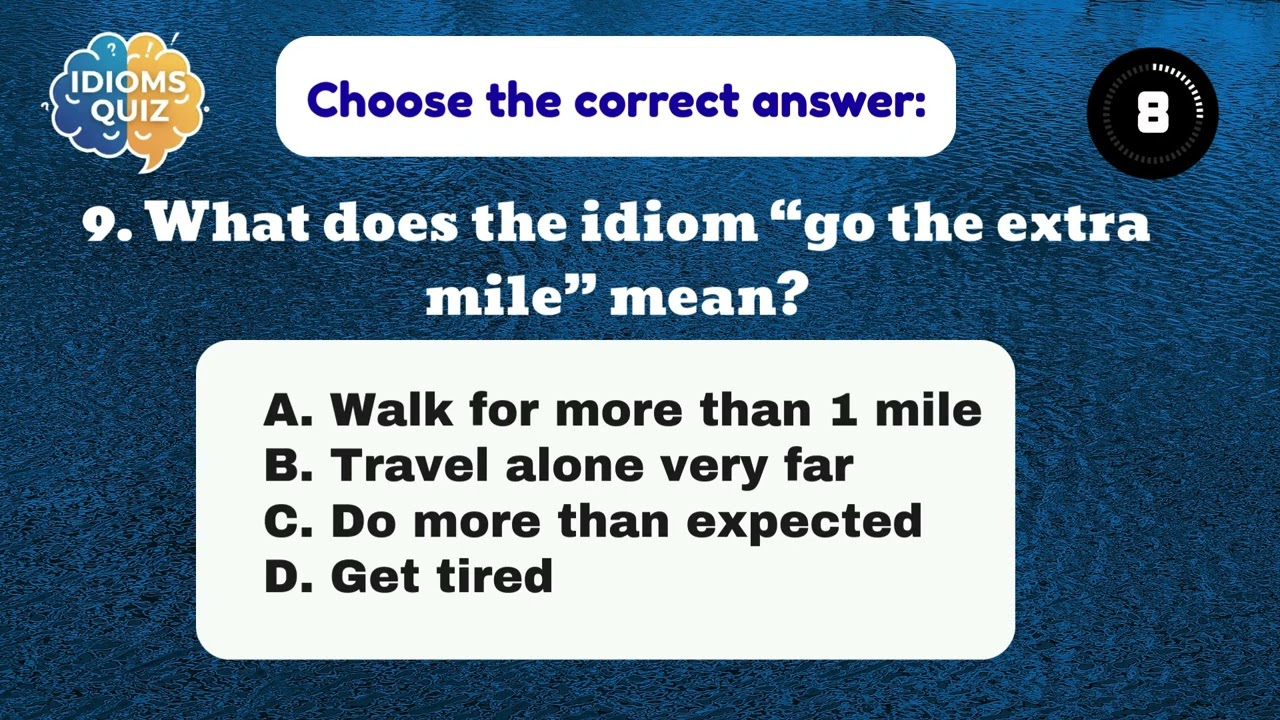 Idioms Meaning Quiz | 20 MCQs to Test Your English Skills