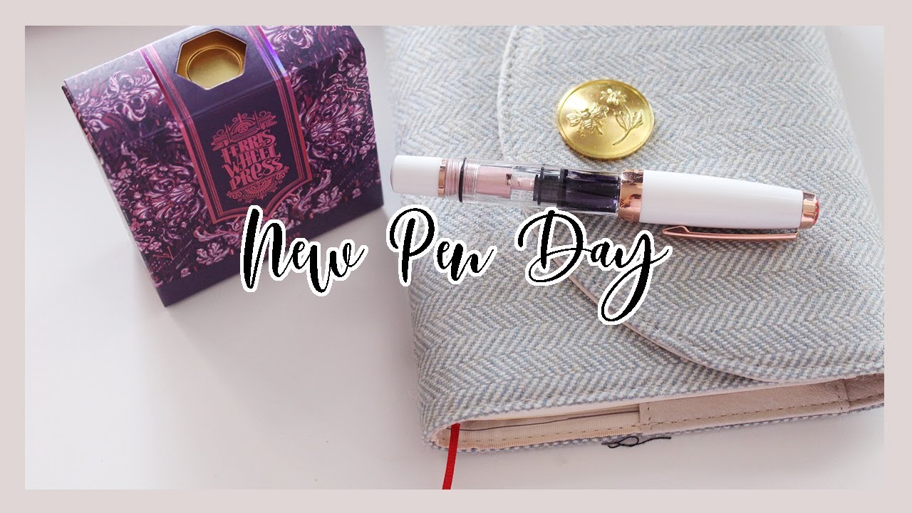 NEW PEN DAY | TWSBI Diamond 580 Mini White Rose Gold & @Ferris Wheel Press   | Ana Jolene