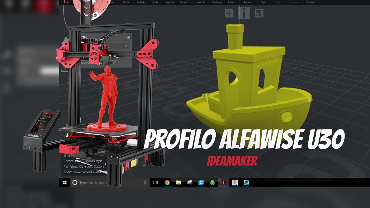 PROFILO IDEAMAKER per la ALFAWISE U30 PRO - Introduzione a IDEAMAKER