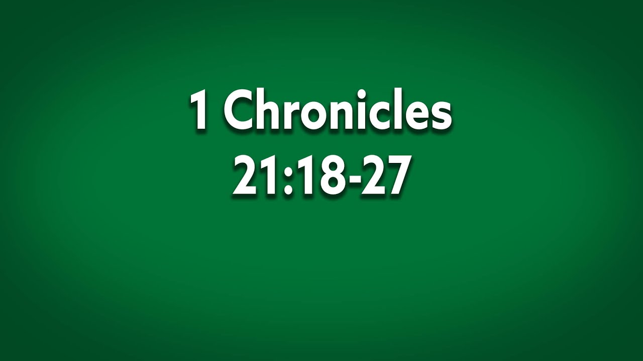 “The Spot” - 1 Chronicles 