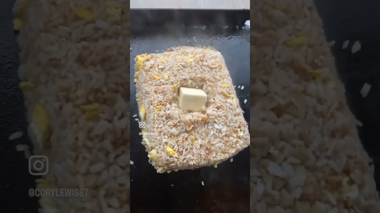 🔥Hibachi on the Blackstone🔥 #food #blackstonegriddle